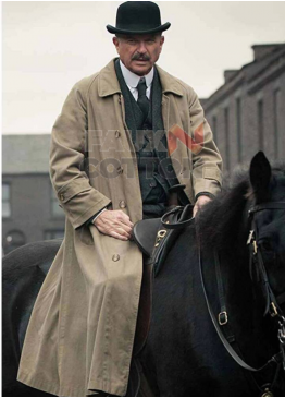 PEAKY BLINDERS SAM NEILL (CHESTER CAMPBELL) TRENCH COAT